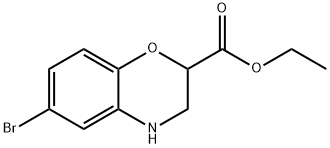 ethyl 6-bromo-3,4-dihydro-2H-benzo[b][1,4]oxazine-2-carboxylate Structure