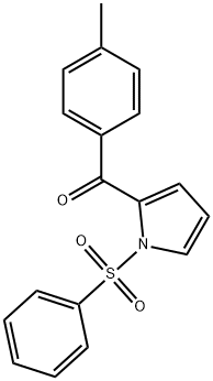 (1-(phenylsulfonyl)-1H-pyrrol-2-yl)(p-tolyl)methanone(WXG03462) 구조식 이미지