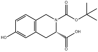 (S)-2-(tert-butoxycarbonyl)-6-hydroxy-1,2,3,4-tetrahydroisoquinoline-3-carboxylic acid Structure