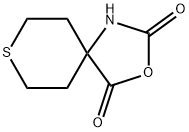 3-Oxa-8-thia-1-azaspiro[4.5]decane-2,4-dione 구조식 이미지