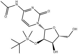 N-Acetyl-2'-O-[(1,1-dimethylethyl)dimethylsilyl]cytidine 구조식 이미지
