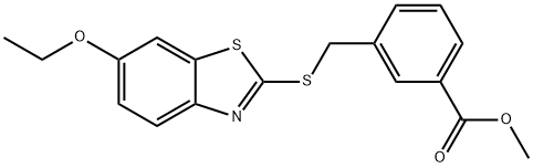 methyl 3-{[(6-ethoxy-1,3-benzothiazol-2-yl)sulfanyl]methyl}benzoate Structure