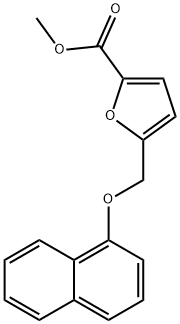 methyl 5-[(naphthalen-1-yloxy)methyl]furan-2-carboxylate Structure