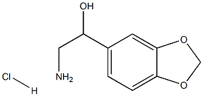2-Amino-1-benzo[1,3]dioxol-5-yl-ethanol hydrochloride Structure