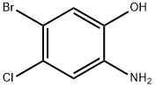 2-Amino-5-bromo-4-chlorophenol 구조식 이미지