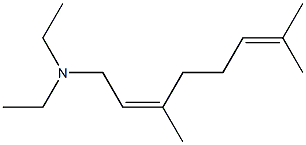 (Z)-N,N-Diethyl-3,7-dimethylocta-2,6-dien-1-amine Structure