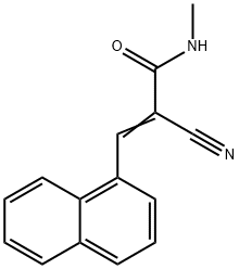 (2E)-2-cyano-N-methyl-3-(naphthalen-1-yl)prop-2-enamide 구조식 이미지
