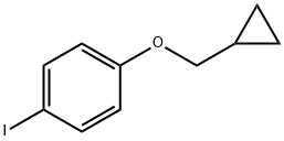 1-(cyclopropylmethoxy)-4-iodobenzene 구조식 이미지