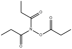N-propionyl-N-(propionyloxy)propionamide Structure