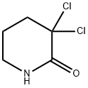 3,3-dichloro-2-Piperidinone 구조식 이미지