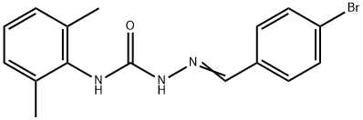 2-[(4-Bromophenyl)methylene]-N-(2,6-dimethylphenyl)-hydrazinecarboxamide Structure