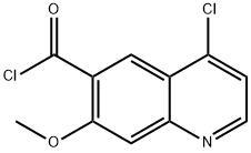 7-methoxy-4-chloro-quinoline-6-carbonyl chloride 구조식 이미지