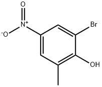 2-Bromo-6-methyl-4-nitrophenol 구조식 이미지