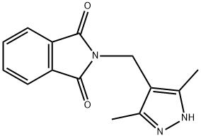 2-((3,5-Dimethyl-1H-pyrazol-4-yl)methyl)isoindoline-1,3-dione 구조식 이미지