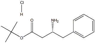 (R)-tert-Butyl 3-amino-4-phenylbutanoate hydrochloride Structure