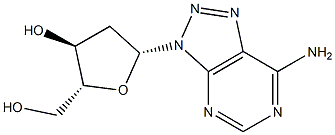 (2R,3S,5R)-5-(7-amino-3H-[1,2,3]triazolo[4,5-d]pyrimidin-3-yl)-2-(hydroxymethyl)tetrahydrofuran-3-ol Structure
