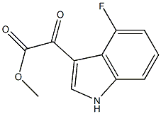 1H-INDOLE-3-ACETIC ACID, 4-FLUORO-A-OXO-, METHYL ESTER Structure