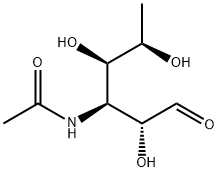 3-(Acetylamino)-3,6-dideoxy-D-galactose Structure