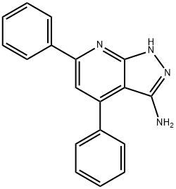 4,6-diphenyl-1H-pyrazolo[3,4-b]pyridin-3-amine Structure