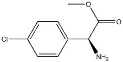 METHYL (2S)-2-AMINO-2-(4-CHLOROPHENYL)ACETATE 구조식 이미지
