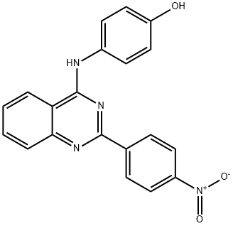 4-{[2-(4-nitrophenyl)quinazolin-4-yl]amino}phenol Structure