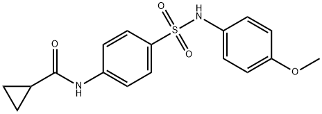 N-(4-{[(4-methoxyphenyl)amino]sulfonyl}phenyl)cyclopropanecarboxamide Structure