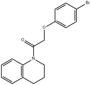 1-[(4-bromophenoxy)acetyl]-1,2,3,4-tetrahydroquinoline Structure