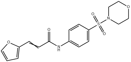 (2E)-3-(furan-2-yl)-N-[4-(morpholin-4-ylsulfonyl)phenyl]prop-2-enamide Structure