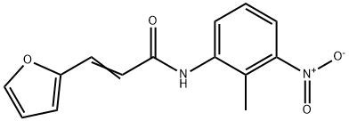 (2E)-3-(furan-2-yl)-N-(2-methyl-3-nitrophenyl)prop-2-enamide 구조식 이미지