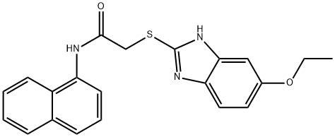 2-[(5-ethoxy-1H-benzimidazol-2-yl)sulfanyl]-N-(naphthalen-1-yl)acetamide Structure