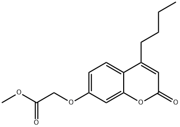 methyl 2-((4-butyl-2-oxo-2H-chromen-7-yl)oxy)acetate 구조식 이미지