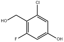 3-chloro-5-fluoro-4-(hydroxymethyl)phenol Structure