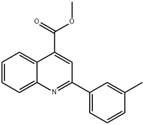 methyl 2-(m-tolyl)quinoline-4-carboxylate 구조식 이미지