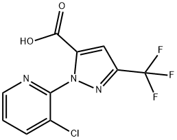 1-(3-chloropyridin-2-yl)-3-(trifluoromethyl)-1H-pyrazole-5-carboxylic acid Structure