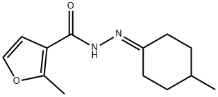 2-methyl-N'-(4-methylcyclohexylidene)furan-3-carbohydrazide Structure