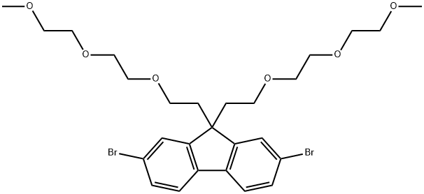 2,7-Dibromo-9,9-bis(2-(2-(2-methoxyethoxy)ethoxy)ethyl)-9H-fluorene Structure