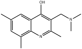 3-[(dimethylamino)methyl]-2,6,8-trimethyl-4-quinolinol 구조식 이미지