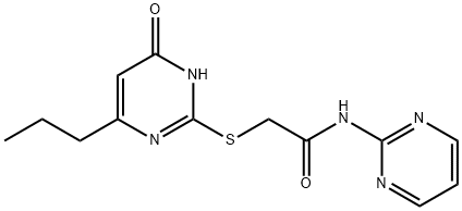 2-[(4-hydroxy-6-propylpyrimidin-2-yl)sulfanyl]-N-(pyrimidin-2-yl)acetamide Structure