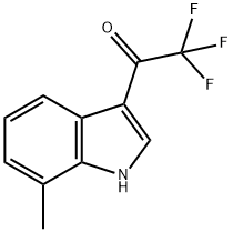 2,2,2-Trifluoro-1-(7-methyl-3-indolyl)ethanone Structure