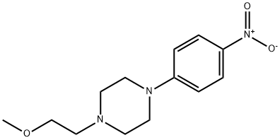1-(2-Methoxyethyl)-4-(4-nitrophenyl)piperazine 구조식 이미지