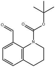 tert-butyl 8-formyl-3,4-dihydroquinoline-1(2H)-carboxylate Structure