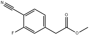 Methyl 2-(4-cyano-3-fluorophenyl)acetate Structure