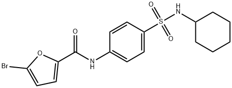 5-bromo-N-[4-(cyclohexylsulfamoyl)phenyl]furan-2-carboxamide Structure