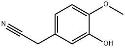 (3-Hydroxy-4-methoxy-phenyl)-acetonitrile Structure