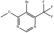 5-Bromo-4-methoxy-6-(trifluoromethyl)pyrimidine Structure