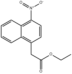 Ethyl 2-(4-Nitro-1-naphthyl)acetate 구조식 이미지