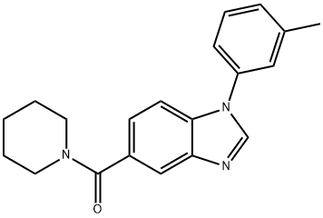 piperidin-1-yl(1-m-tolyl-1H-indazol-6-yl)methanone Structure