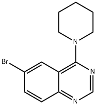 6-bromo-4-(1-piperidinyl)Quinazoline Structure