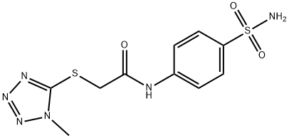 2-[(1-methyl-1H-tetrazol-5-yl)sulfanyl]-N-(4-sulfamoylphenyl)acetamide 구조식 이미지