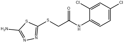 2-[(5-amino-1,3,4-thiadiazol-2-yl)sulfanyl]-N-(2,4-dichlorophenyl)acetamide Structure